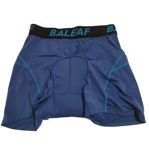 Baleaf Mens Padded Cycling Shorts Blue Bike Large